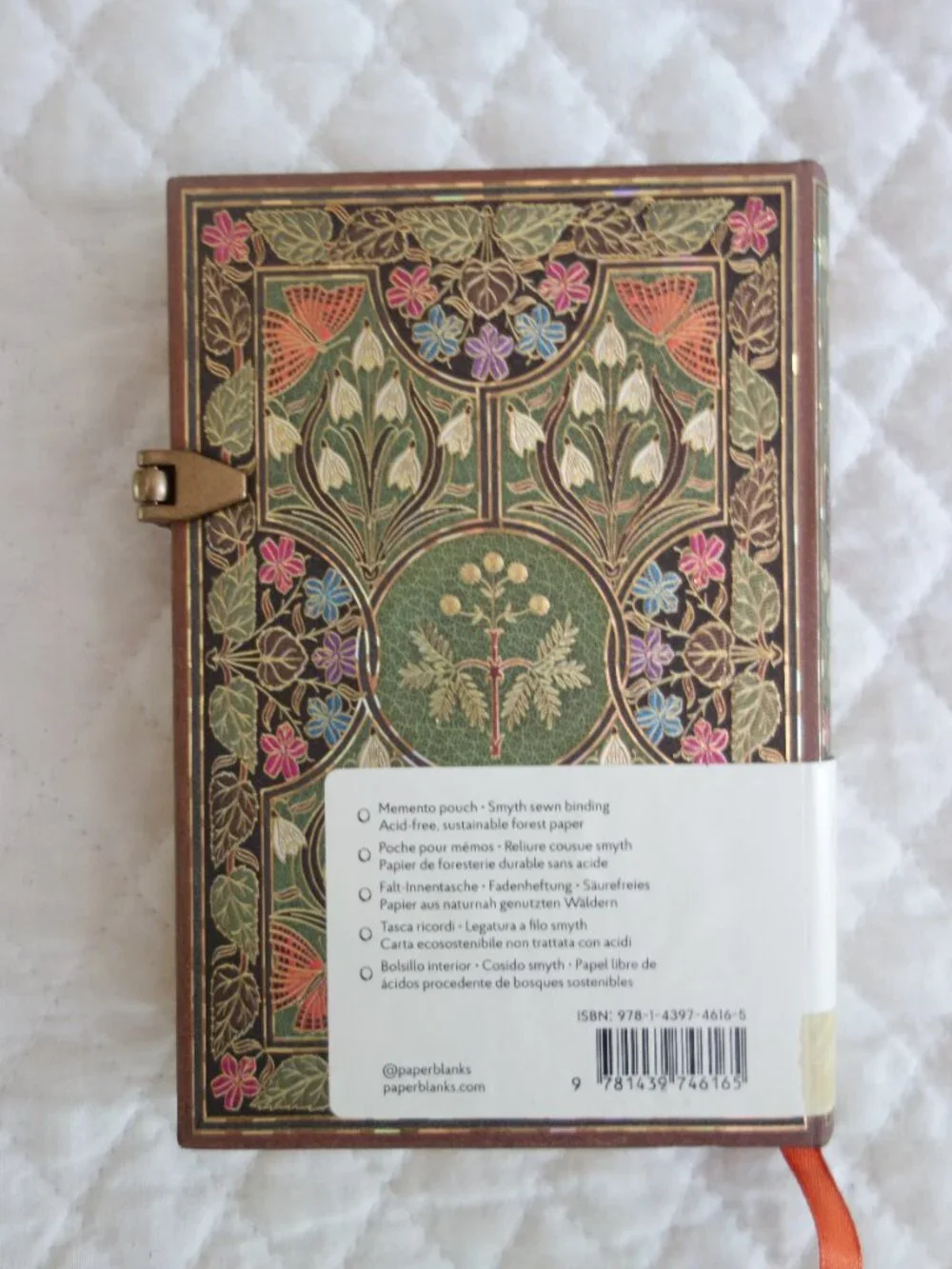 New PAPERBLANKS Poetry in Bloom Lined Mini 208 Page Hardcover Journal